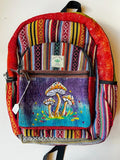 LARGE MUSHROOM CORE HEMP CANVAS RUCKSACK/BACKPACK