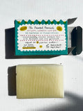 PRINTED PEANUT VEGAN SOAPS: Lavender & Rose Geranium Shampoo Bar