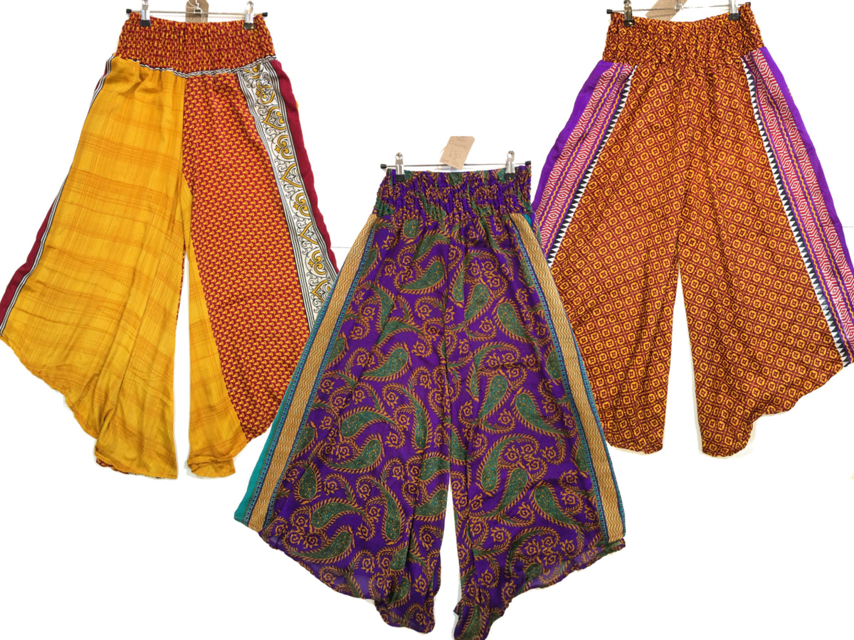Gaiam Women's Wide Leg Crop Yoga Pants - Flowy Culotte Style