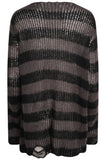 OVERSIZED PUNK GOTHIC DISTRESSED JUMPER/SWEATER