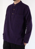 UNISEX GRANDAD COLLARLESS PLAIN SHIRTS