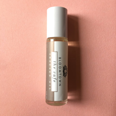 BLOOMTOWN VEGAN ROLL ON OIL PERFUME- THE CAFE - HAZLENUT & VANILLA