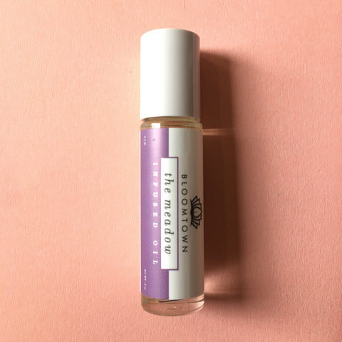 BLOOMTOWN VEGAN ROLL ON OIL PERFUME- THE MEADOW - LAVENDER & ROSE GERANIUM