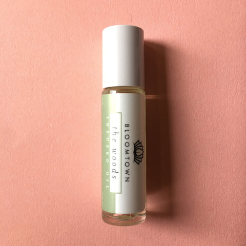 BLOOMTOWN VEGAN ROLL ON OIL PERFUME- THE WOODS - VETVIER, CEDAR & BERGAMOT
