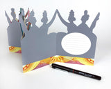 SARAH YOUNG 3D DIE CUT GREETING CARD Cabaret Dancers