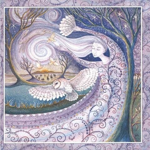 WINTER SOLSTICE YULE GODDESS FESTIVAL GREETING CARD Pagan WENDY ANDREW