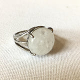 ADJUSTABLE HEALING CRYSTAL RINGS