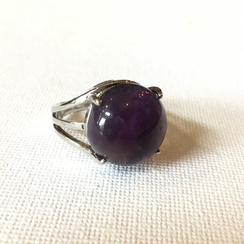 ADJUSTABLE HEALING CRYSTAL RINGS