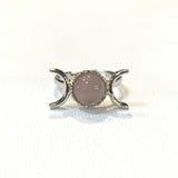ADJUSTABLE HEALING CRYSTAL MOON RINGS