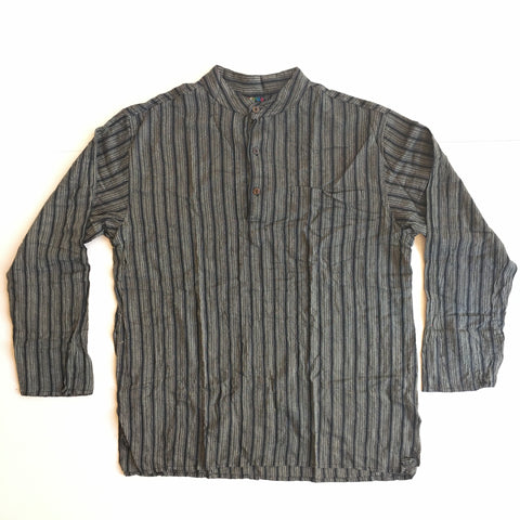 UNISEX GRANDAD STRIPED SHIRTS