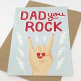 DAD YOU ROCK FATHERS DAY GREETING CARD LOMOND PAPER CO
