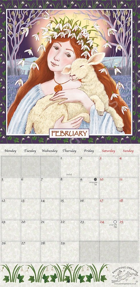 WENDY ANDREW 2024 PAGAN WICCAN WALL CALENDAR