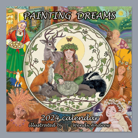WENDY ANDREW 2024 PAGAN WICCAN WALL CALENDAR