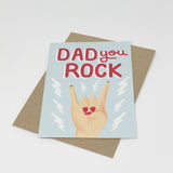 DAD YOU ROCK FATHERS DAY GREETING CARD LOMOND PAPER CO