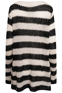 OVERSIZED PUNK GOTHIC DISTRESSED JUMPER/SWEATER
