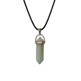 DOUBLE POINTED CRYSTAL PENDANT NECKLACES