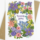 THANK YOU FLOWERS GREETING CARD LOMOND PAPER CO