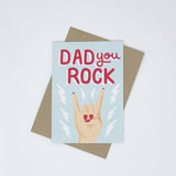 DAD YOU ROCK FATHERS DAY GREETING CARD LOMOND PAPER CO