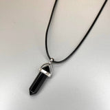 DOUBLE POINTED CRYSTAL PENDANT NECKLACES