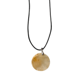 CRYSTAL COIN PENDANT NECKLACES