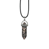 DOUBLE POINTED CRYSTAL PENDANT NECKLACES