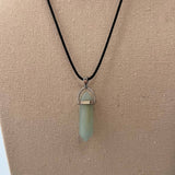 DOUBLE POINTED CRYSTAL PENDANT NECKLACES