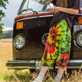 TIE DYE ALI BABA SHORTS