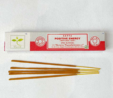 POSITIVE ENERGY WHITE SAGE AND OUDH SATYA NAG CHAMPA INCENSE STICKS