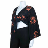 BLACK SUN WRAP TOP