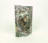 ANGELA HARDING 3D DIE CUT GREETING CARD Watching Hares