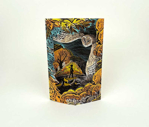 ANGELA HARDING 3D DIE CUT GREETING CARD October Owl