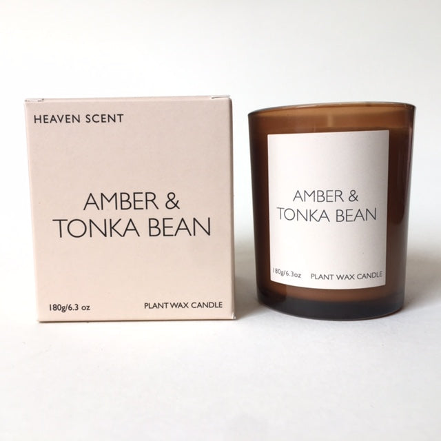SCENTED CANDLE Amber & Tonka Bean 20 CL HEAVEN SCENT