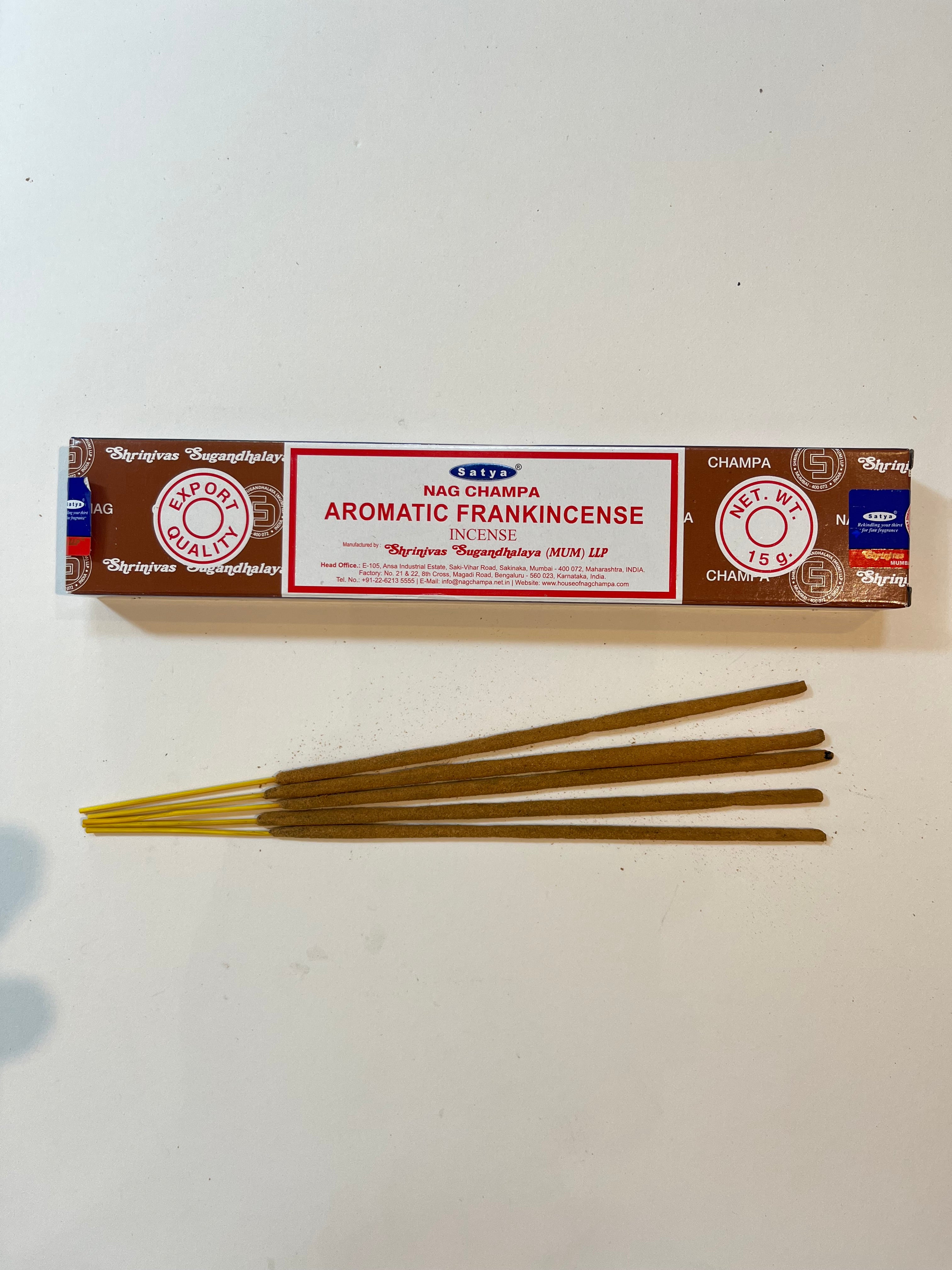 AROMATIC FRANKINCENSE SATYA NAG CHAMPA INCENSE STICKS