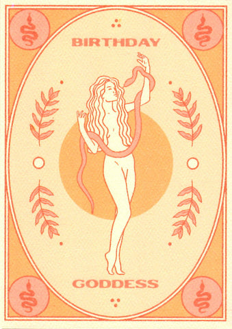 GREETING CARD Birthday Goddess CAI & JO