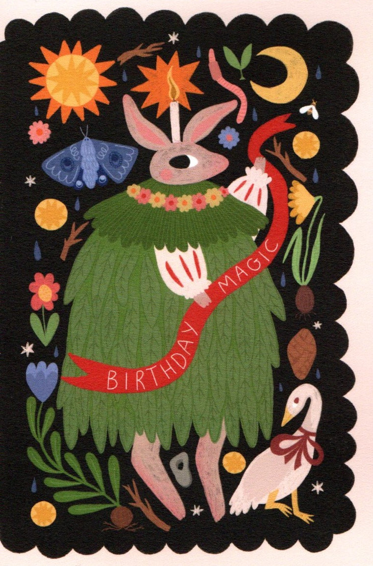 GREETING CARD Birthday Magic PRINTER JOHNSON