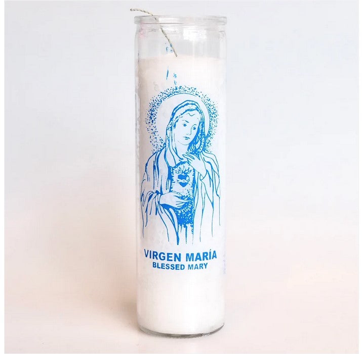 BLESSED VIRGIN MARY MEXICAN PRAYER, RITUAL CANDLE
