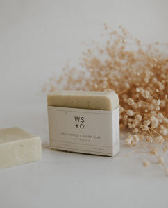 WHITE SAGE & CO VEGAN SOAP: Cedarwood & Green Clay