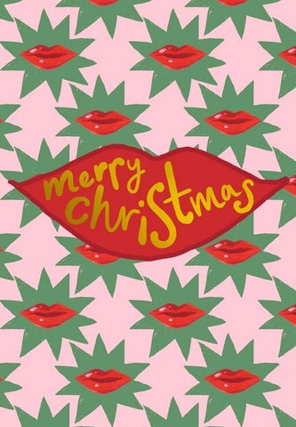 CHRISTMAS, YULE GREETING CARDS Merry Christmas Kisses ELEANOR BOWMER