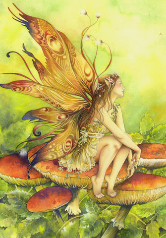 FAIRY GREETING CARD Daydreaming BONNIE HELEN HAWKINS