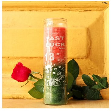 FAST LUCK MEXICAN PRAYER, RITUAL CANDLE