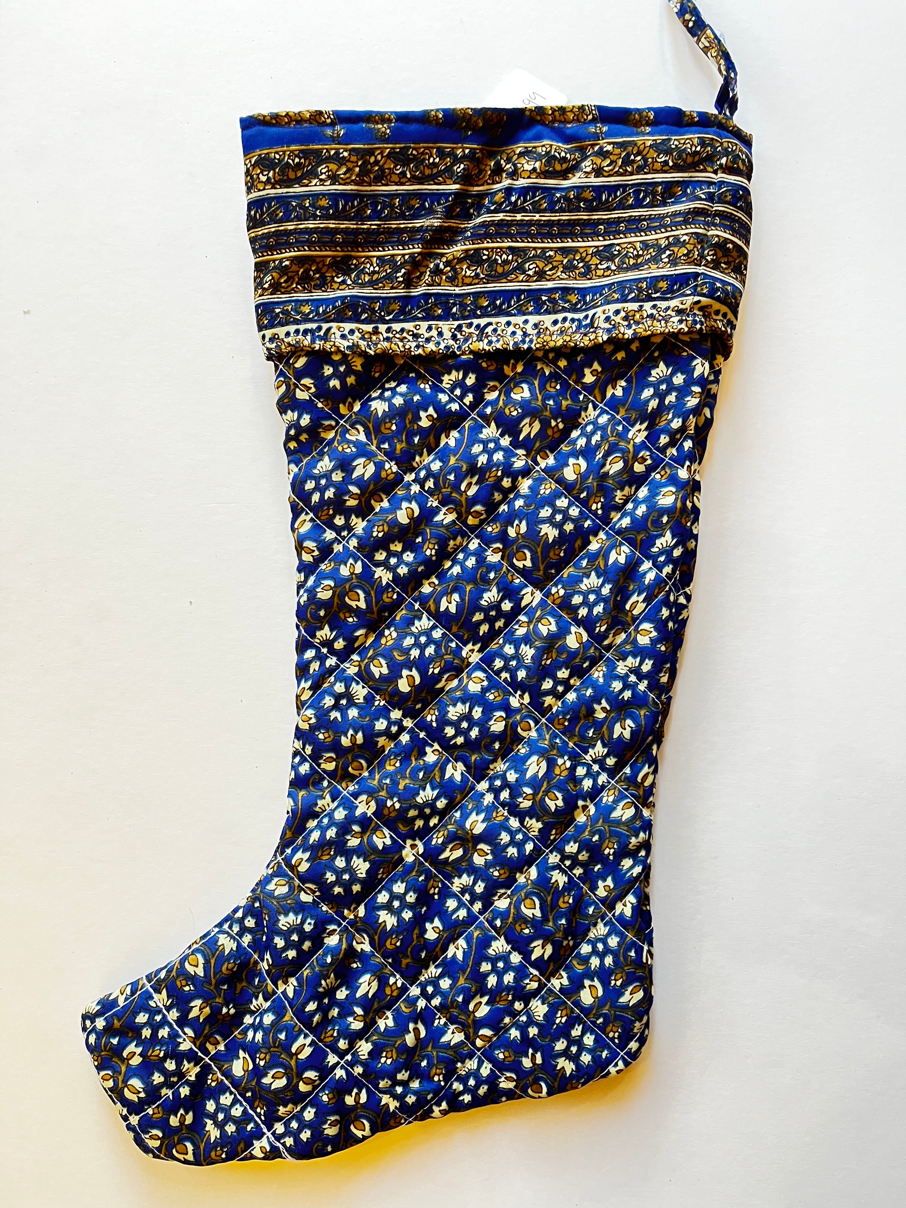 RECYCLED SARI CHRISTMAS STOCKINGS