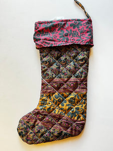 RECYCLED SARI CHRISTMAS STOCKINGS