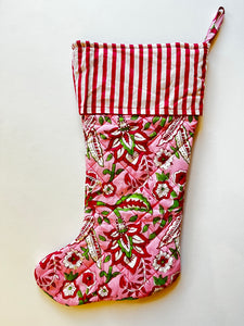 RECYCLED SARI CHRISTMAS STOCKINGS