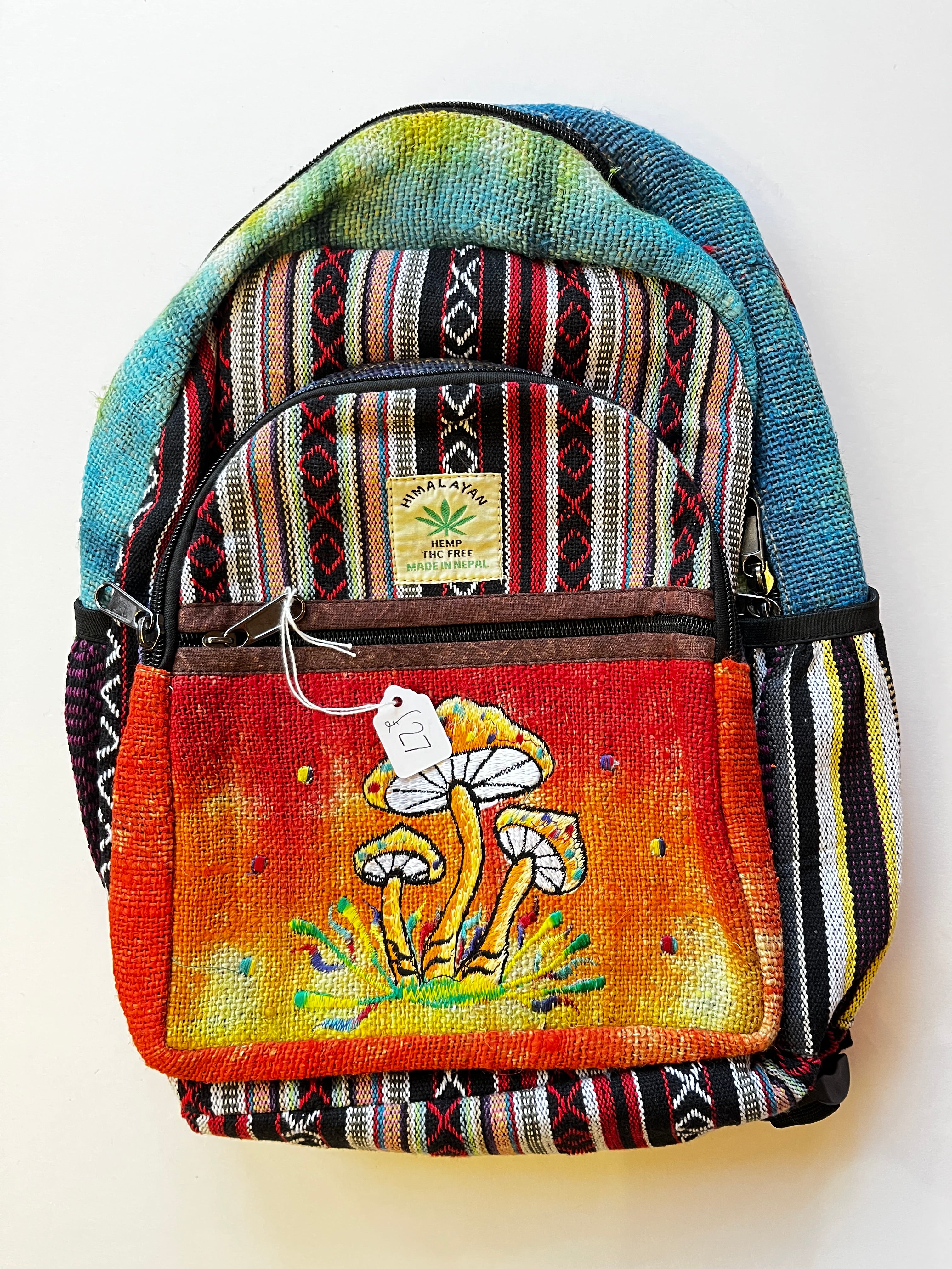 SMALL MUSHROOM CORE HEMP CANVAS RUCKSACK/BACKPACK