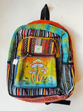 LARGE MUSHROOM CORE HEMP CANVAS RUCKSACK/BACKPACK