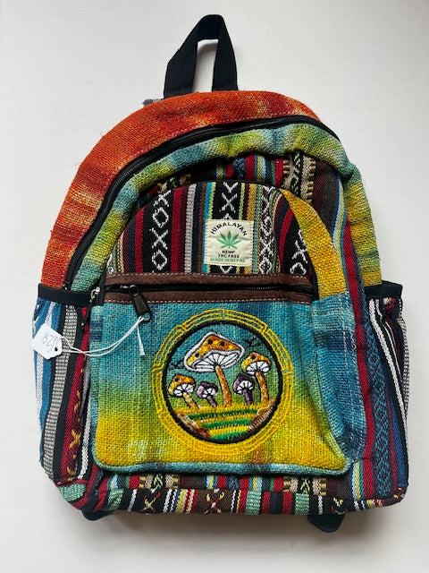 SMALL MUSHROOM CORE HEMP CANVAS RUCKSACK/BACKPACK