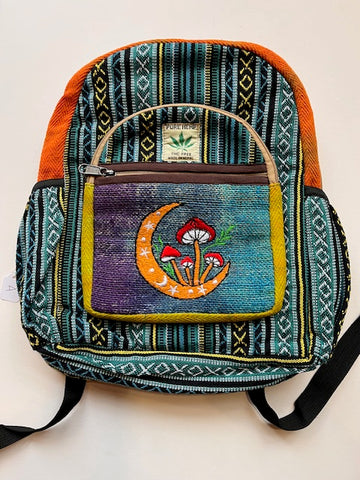 SMALL MUSHROOM CORE HEMP CANVAS RUCKSACK/BACKPACK