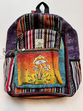LARGE MUSHROOM CORE HEMP CANVAS RUCKSACK/BACKPACK