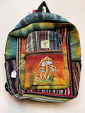 LARGE MUSHROOM CORE HEMP CANVAS RUCKSACK/BACKPACK