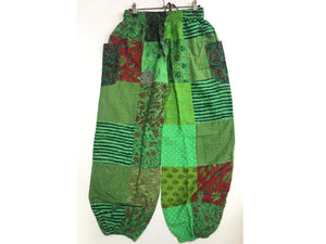 PATCHWORK CARGO TROUSERS ONE SIZE